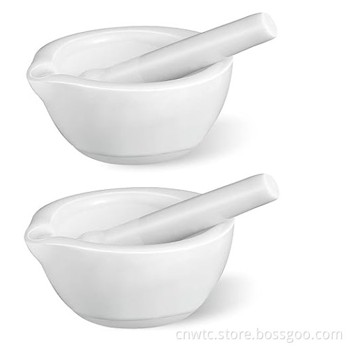 Hot Selling Laboratory Ceramic Mortar with Pestle: Premium Porcelain Ceramic Mortar and Pestle Set